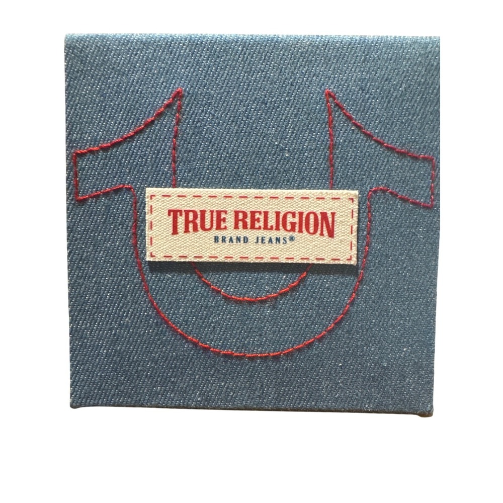 True Religion Womens Two Tone Square Crystal Bezel Watch TR1001-424 New in Box - Picture 4 of 5